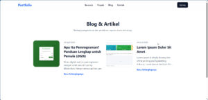 Source Code Website Portfolio Profesional: Node.js (Express) & Vue.js 3 (Vite) + Tailwind CSS